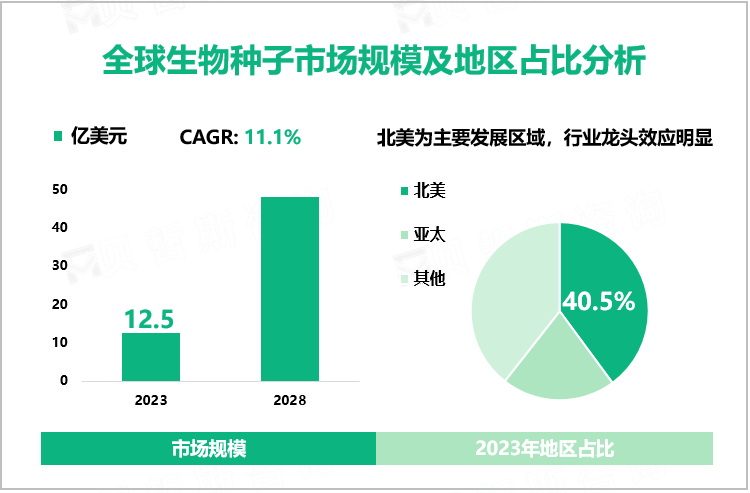 2023年生物种子竞争格局分析：北美行业龙头效应明显，市场占比达40.5%