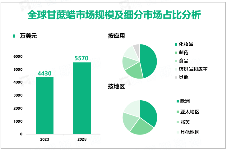 全球甘蔗蜡市场规模及细分市场占比分析