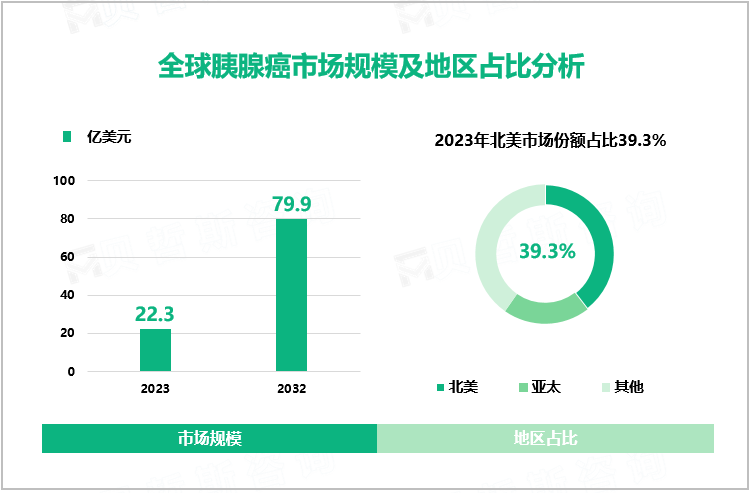 全球胰腺癌市场规模及地区占比分析