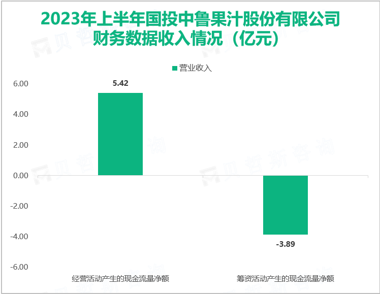 ​国投中鲁与全球知名食品饮料企业结成战略合作伙伴关系，其营收在2023上半年达到